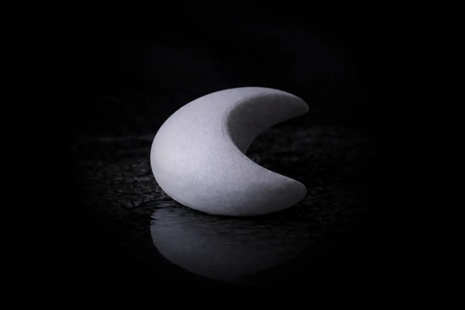 NATURN - De NATURN Stone halvemaan vorm gedenksteen grijs