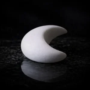 NATURN - De NATURN Stone halvemaan vorm gedenksteen wit